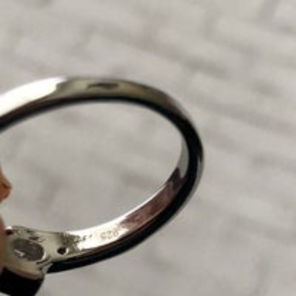NEW 925SILVER WG OVERLAY ROUND CUT MOISSANITE RING - Picture 6 of 8